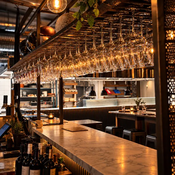 Bar and glassware